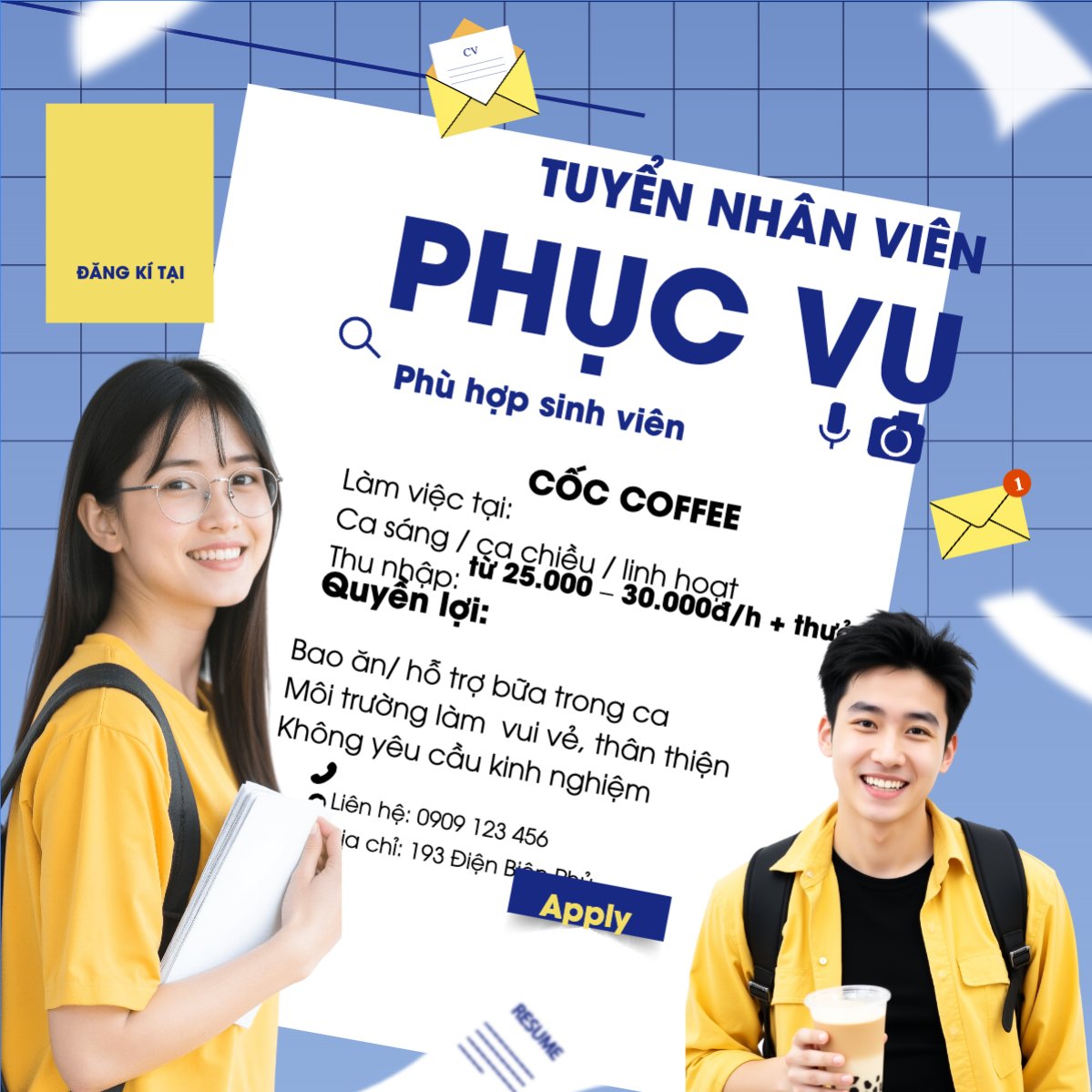 Phục vụ, tuyển dụng, nước uống, juice, giải khát, F&B, drink, hiện đại, modern