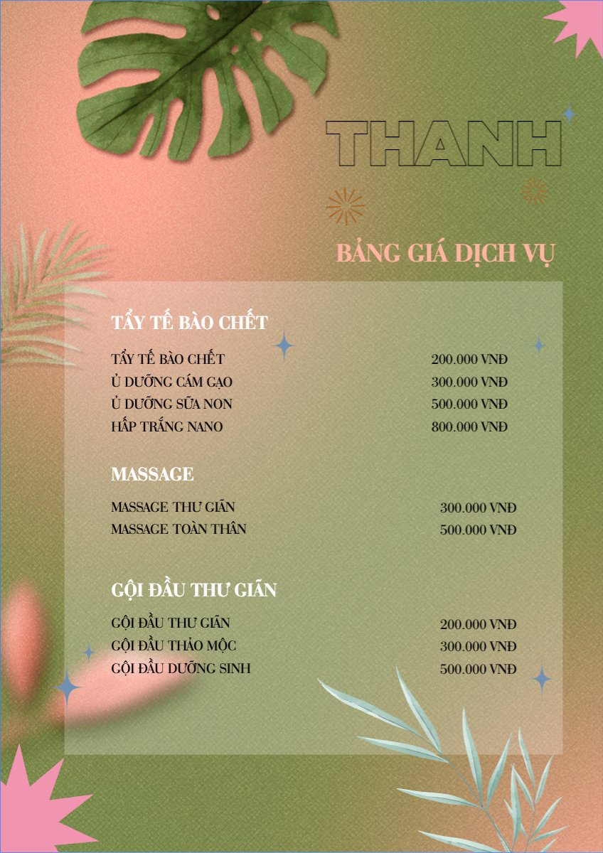 Spa, beauty, làm đẹp, thẩm mỹ