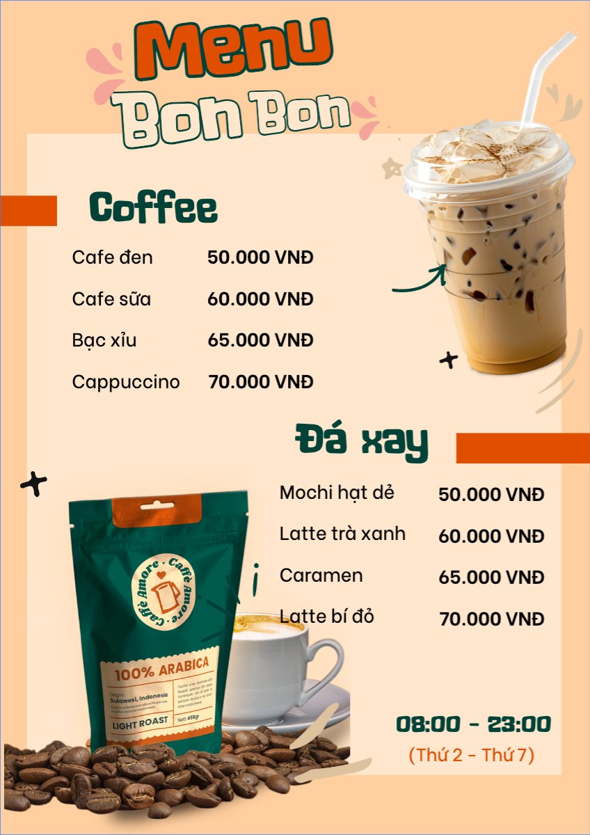 Nước uống, juice, giải khát, F&B, drink, coffee, cà phê