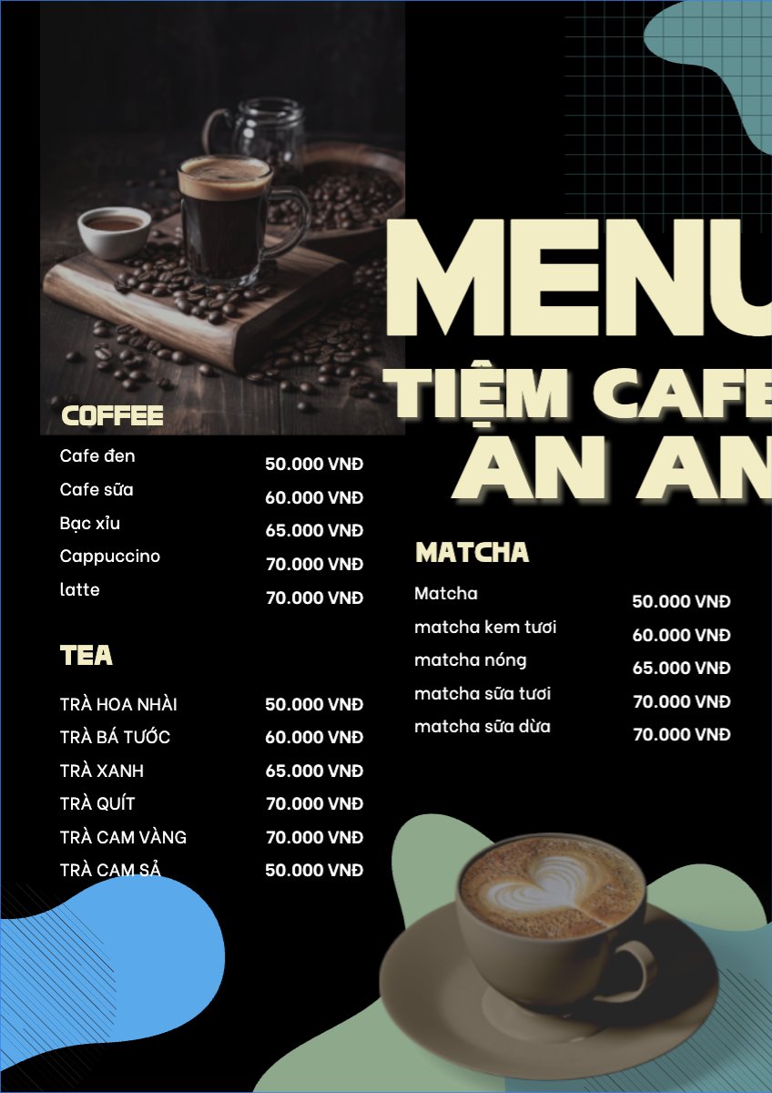 Nước uống, juice, giải khát, F&B, drink, coffee, cà phê