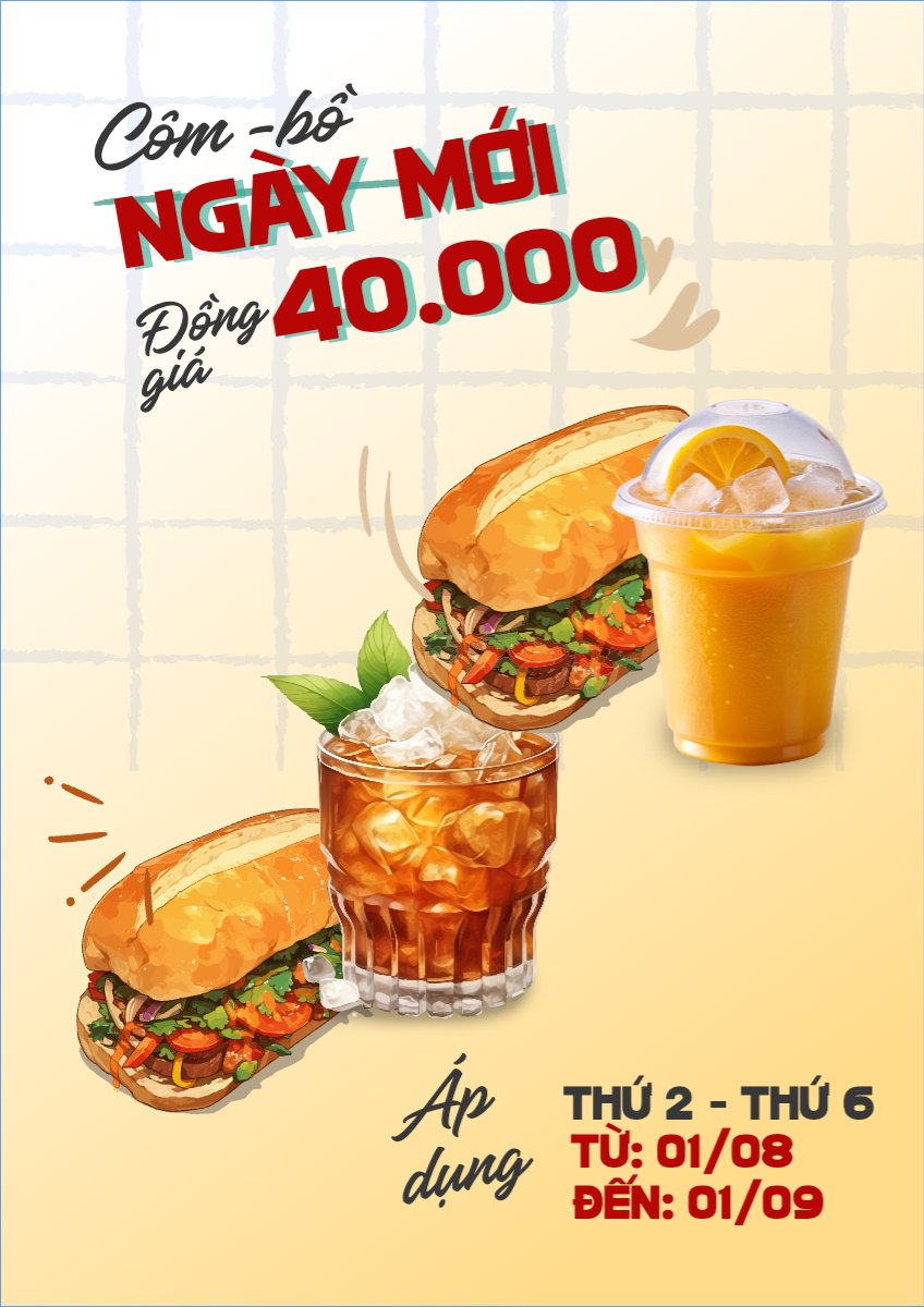 menu, thực đơn, món ăn việt, bánh mì, f&b, food
