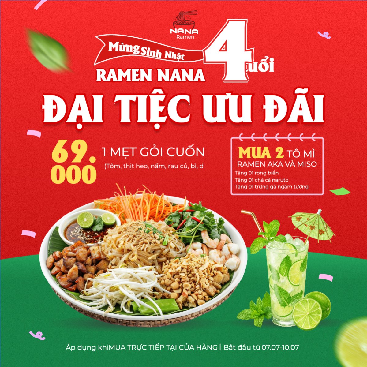 Gỏi cuốn, trà chanh, nước uống, đồ ăn, food, thực phẩm, ẩm thực, món ăn, F&B, nhà hàng, thức ăn, dễ thương, hiện đại