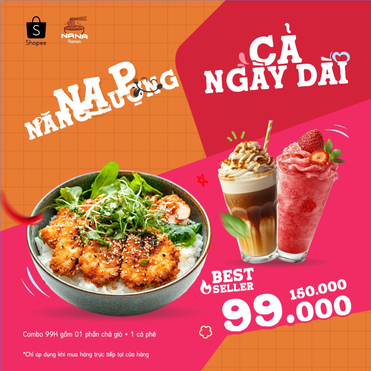 Cơm, cà phê, nước uống, đồ ăn, food, thực phẩm, ẩm thực, món ăn, F&B, nhà hàng, thức ăn, dễ thương, hiện đại