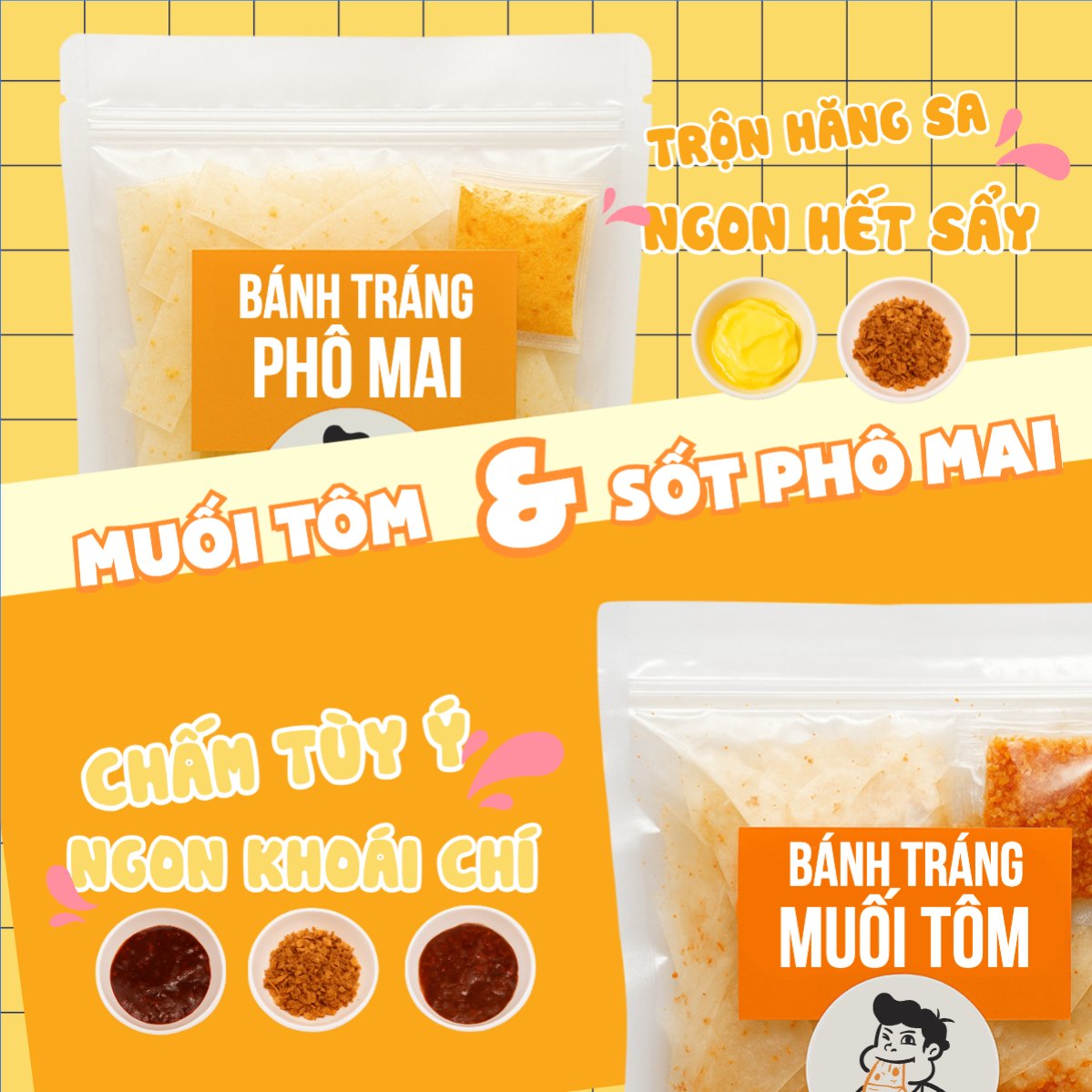 Bánh tráng, đồ ăn, food, thực phẩm, ẩm thực, món ăn, F&B, nhà hàng, thức ăn, dễ thương, hiện đại
