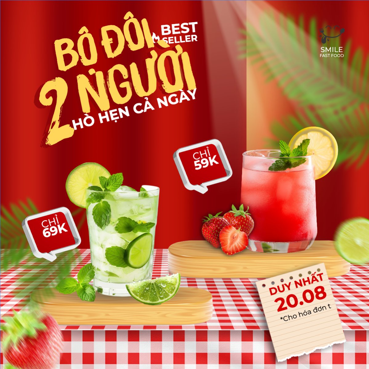 Trà chanh, trà dâu, trà chanh, lemontea, soda, nước uống, juice, giải khát, F&B, drink, hiện đại