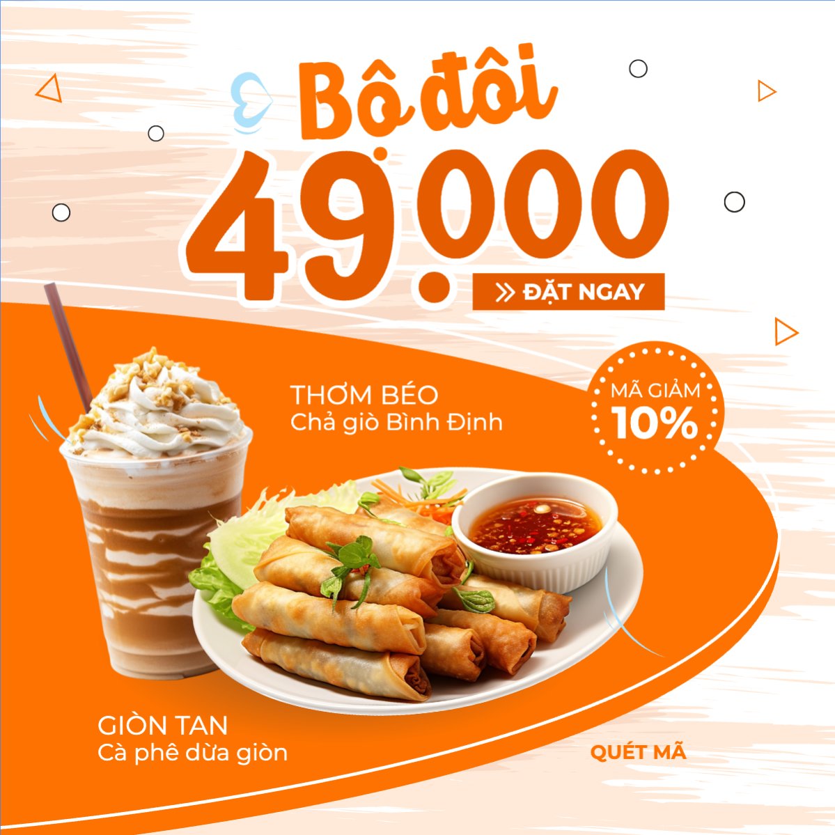 Chả giò, đồ ăn, food, thực phẩm, ẩm thực, món ăn, F&B, nhà hàng, thức ăn, hiện đại