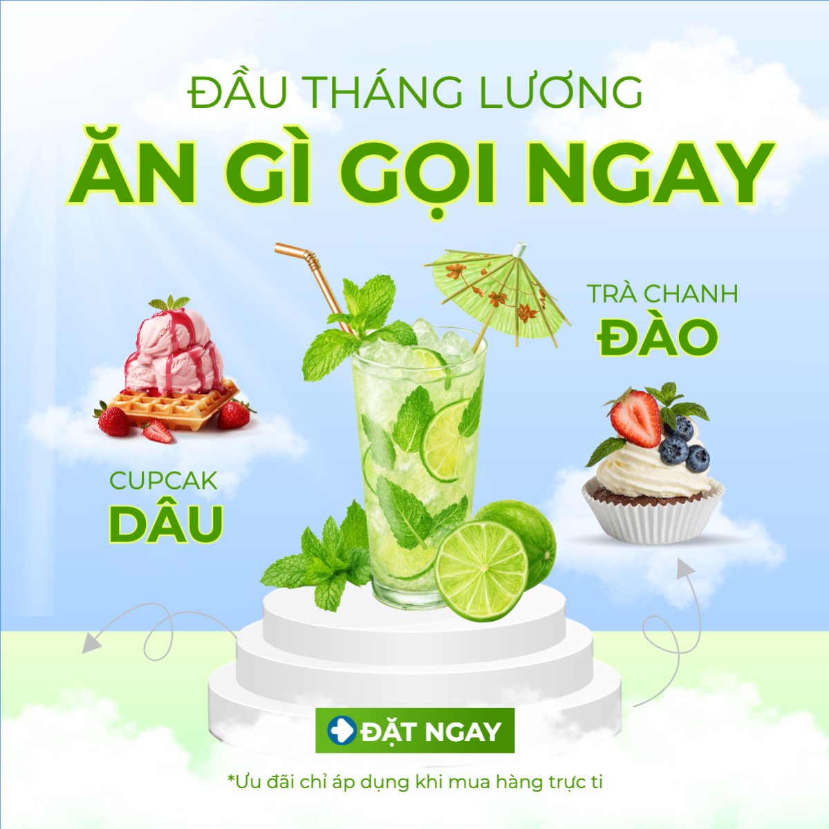 Trà chanh, nước ép, bánh ngọt, cake, ẩm thực, nước uống, juice, giải khát, F&B, drink, hiện đại