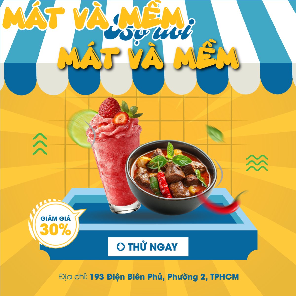Bò kho, trà dâu, nước uống, Đồ ăn, food, thực phẩm, ẩm thực, món ăn, F&B, nhà hàng, hiện đại, modern