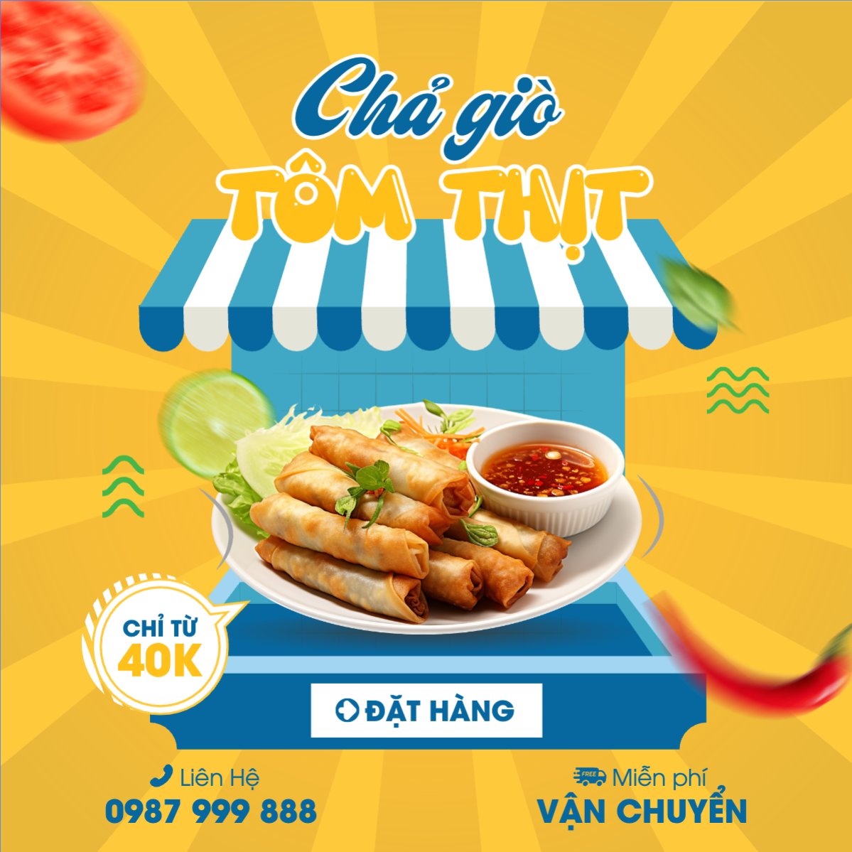 Chả giò, chả, Đồ ăn, food, thực phẩm, ẩm thực, món ăn, F&B, nhà hàng, hiện đại, modern