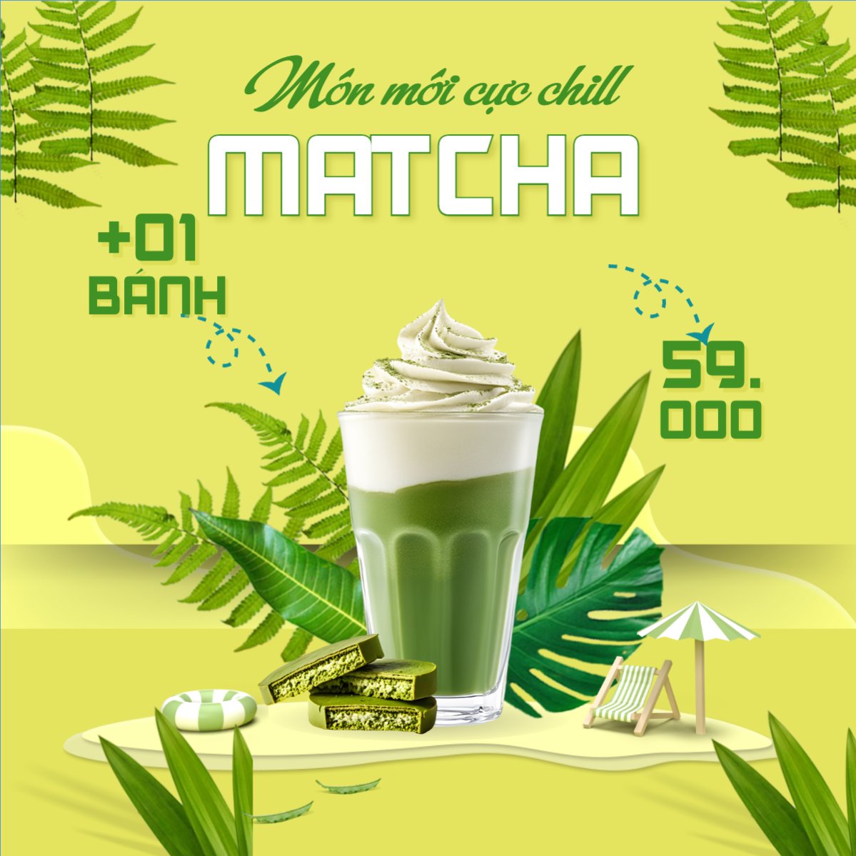 Matcha latte, trà xanh, trà sữa, milktea, nước uống, juice, giải khát, F&B, drink, hiện đại