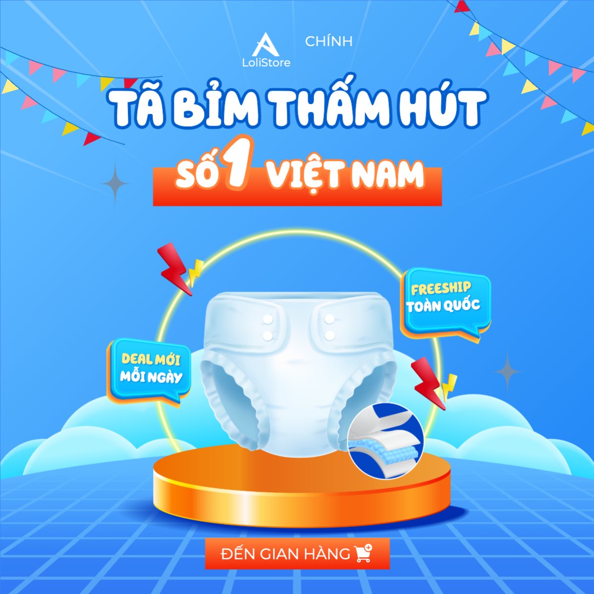 Kids, baby, trẻ em, giảm giá, ưu đãi, sale, sức khỏe, tả, bỉm, quảng cáo, sự kiện, event