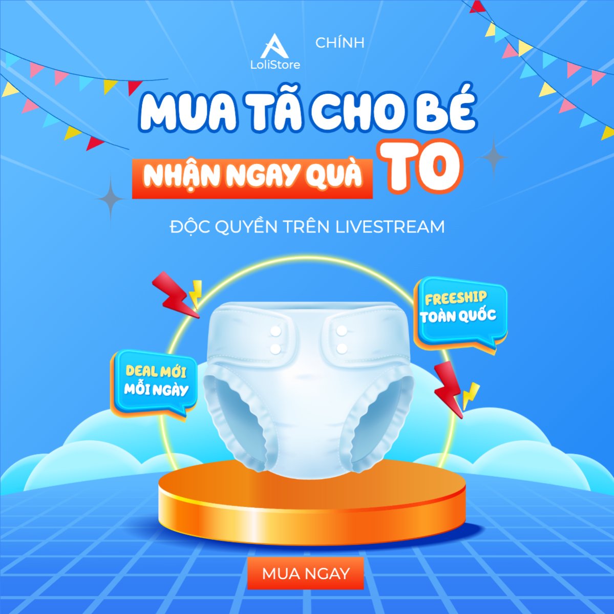 Kids, baby, trẻ em, giảm giá, ưu đãi, sale, sức khỏe, tả, bỉm, quảng cáo, sự kiện, event