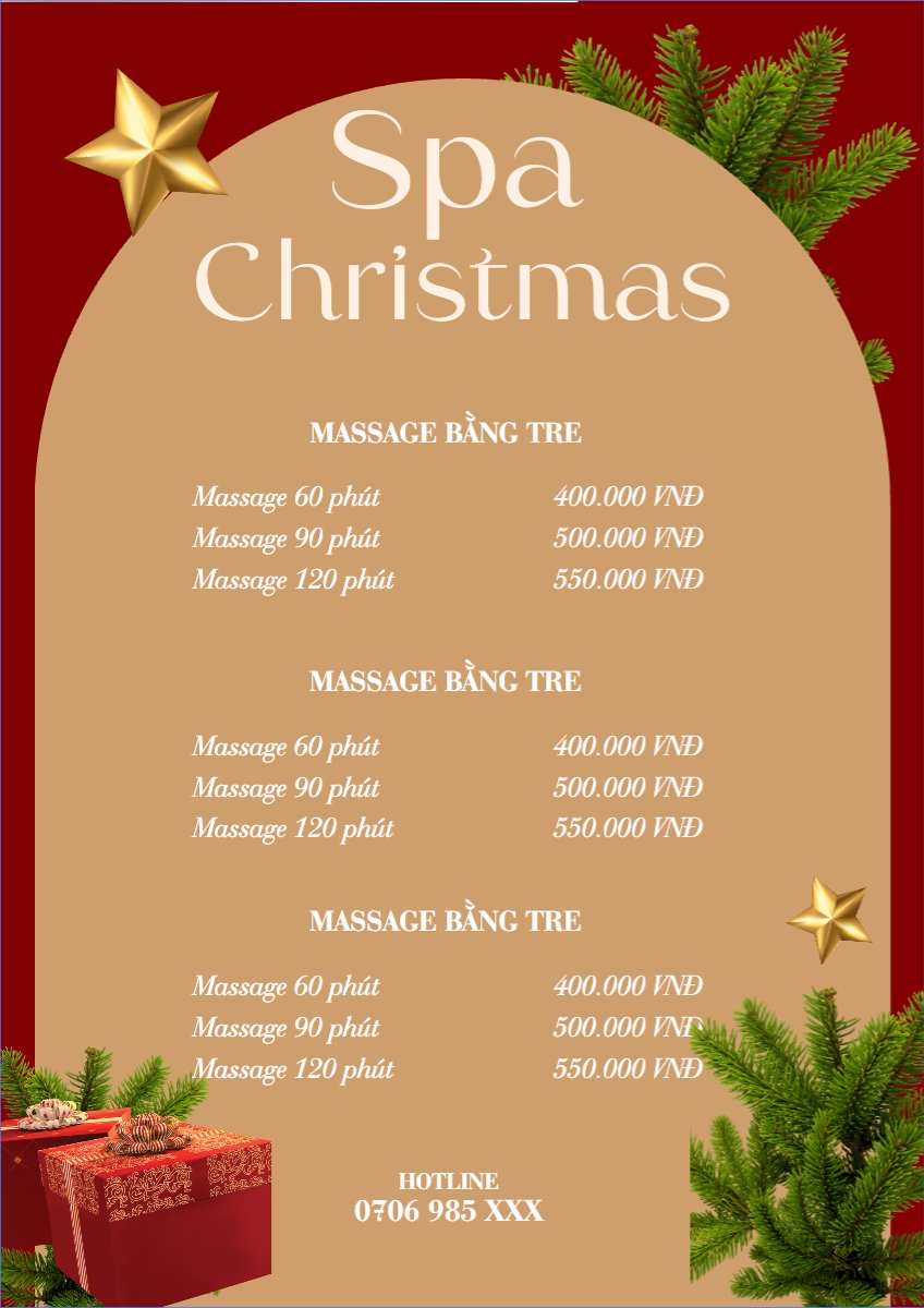 Spa chirstmas