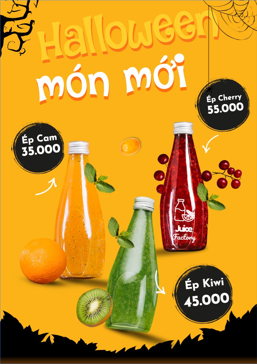 Halloween, nước uống, juice, giải khát, F&B, drink