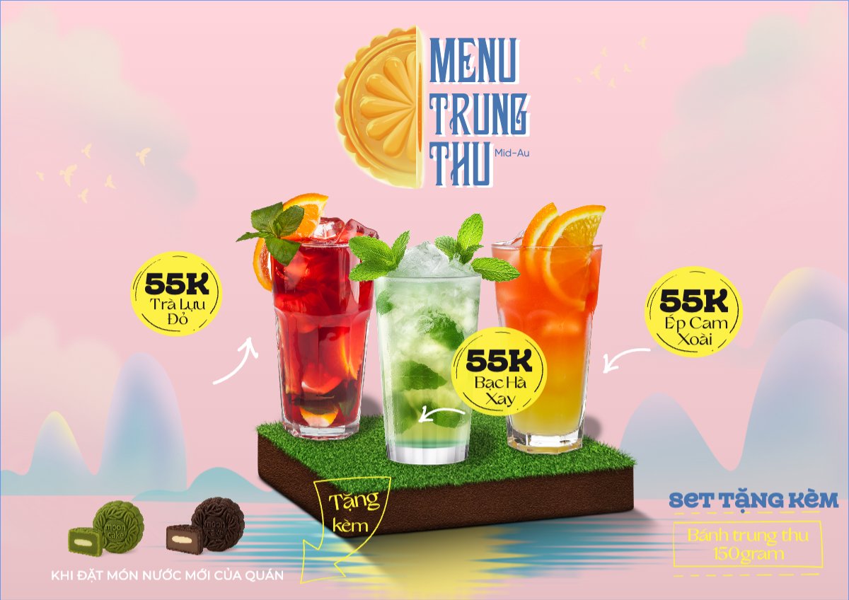 Trung thu, Tết Đoàn Viên, mid-autumn festival, nước uống, drink, ẩm thực, food, dễ thương, cute, chibi, hoạt hình, cartoon