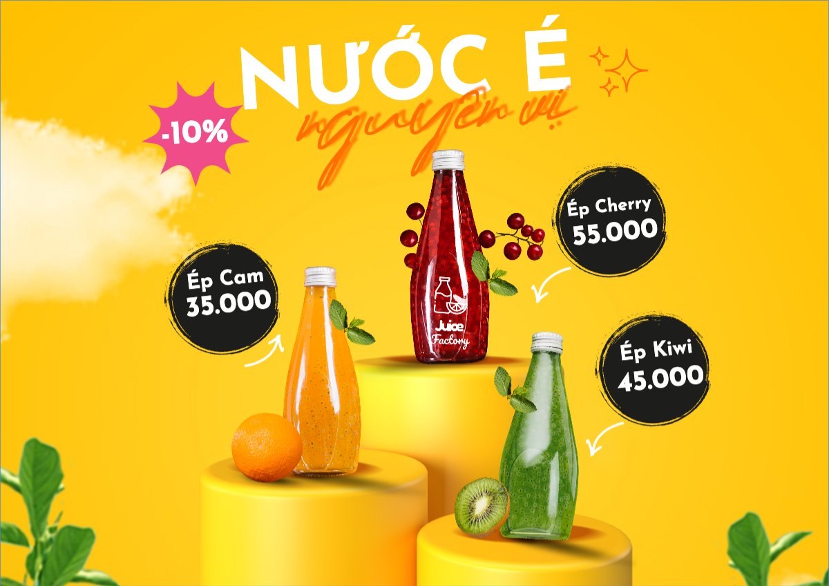 Nước uống, juice, giải khát, F&B, drink, nước ép, sinh tố, smoothie