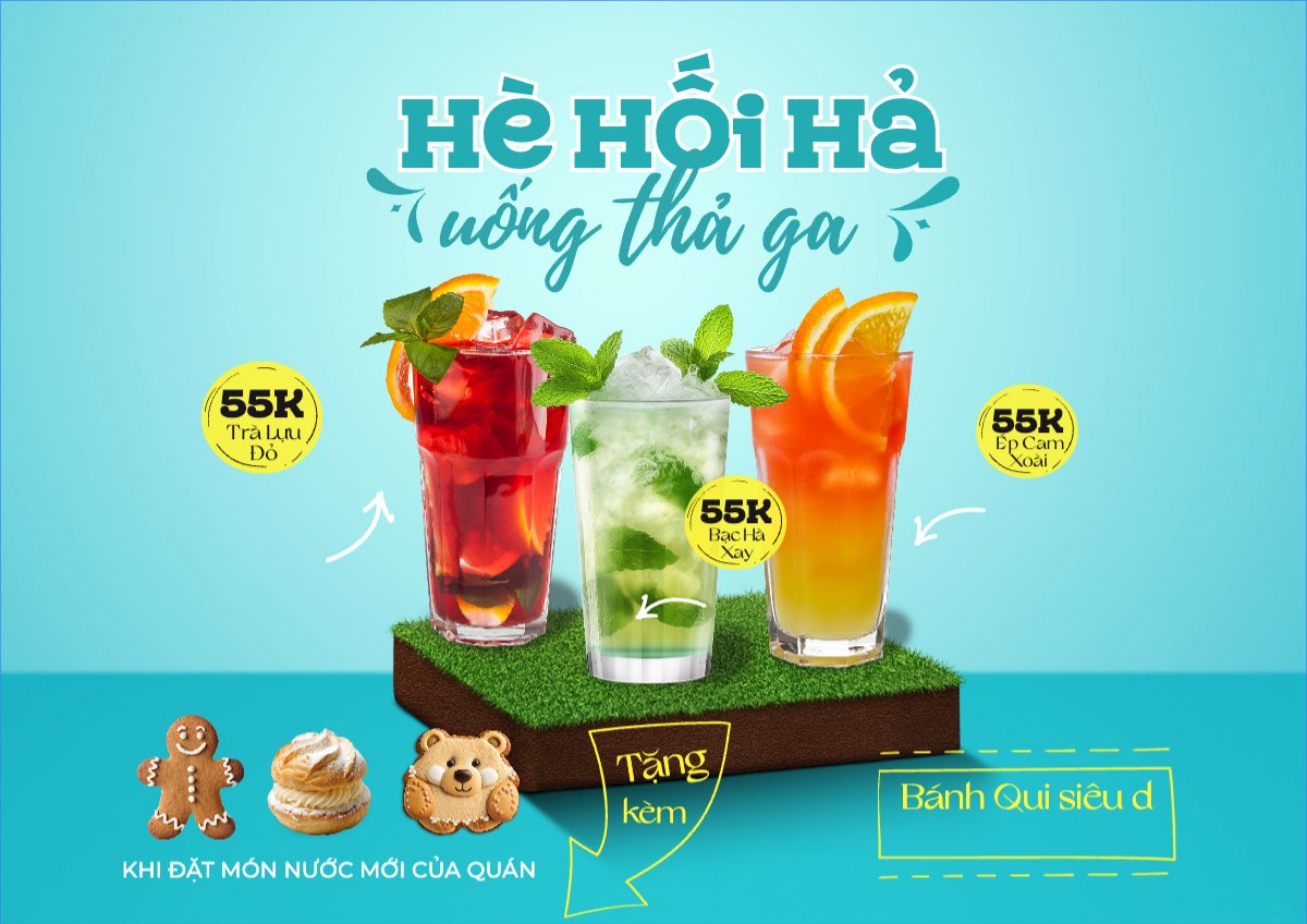 Nước uống, juice, giải khát, F&B, drink, nước ép