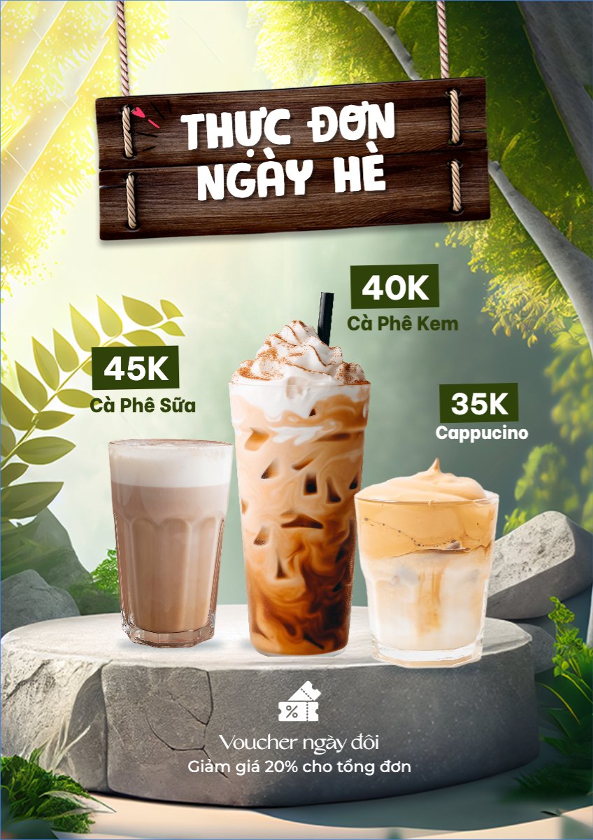 Nước uống, juice, giải khát, F&B, drink, coffee, cà phê