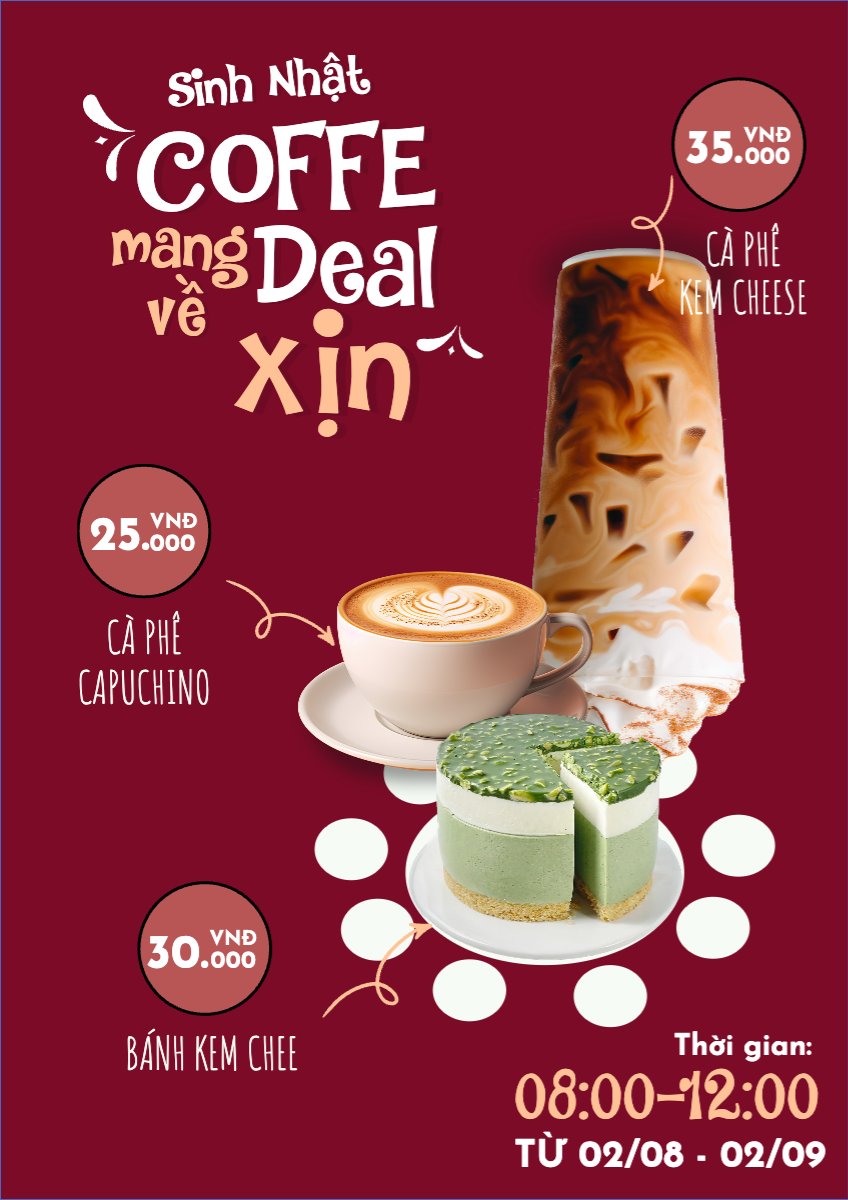 Nước uống, juice, giải khát, F&B, drink, coffee, cà phê