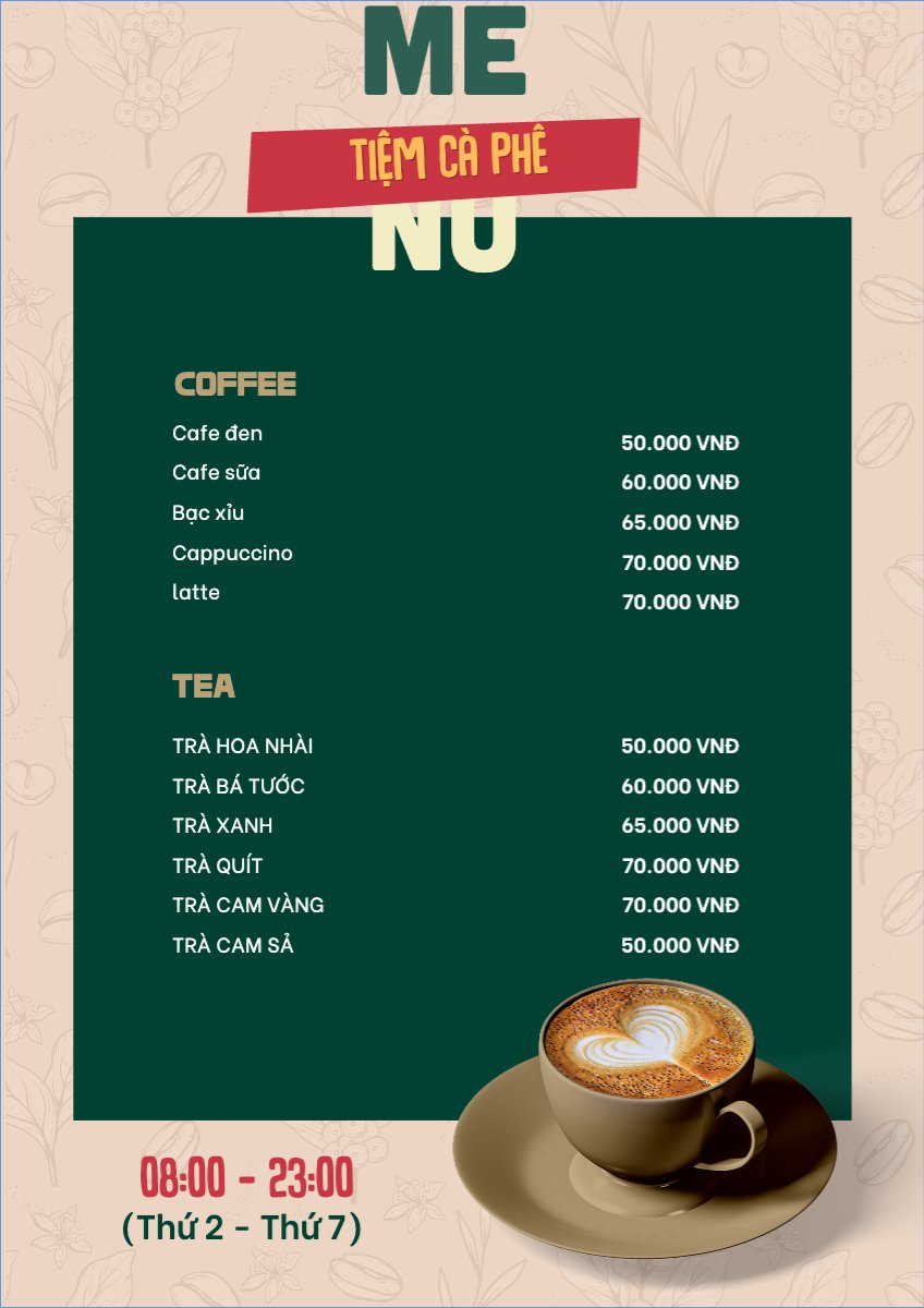 Nước uống, juice, giải khát, F&B, drink, coffee, cà phê