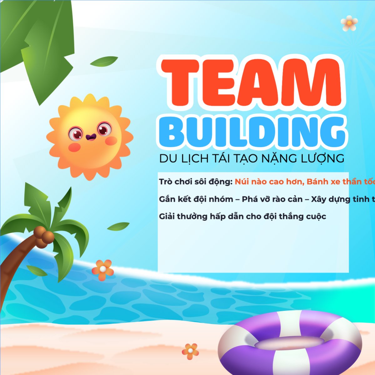 Team building, company trip, thông báo, du lịch, travel, tourism, trải nghiệm, khám phá
