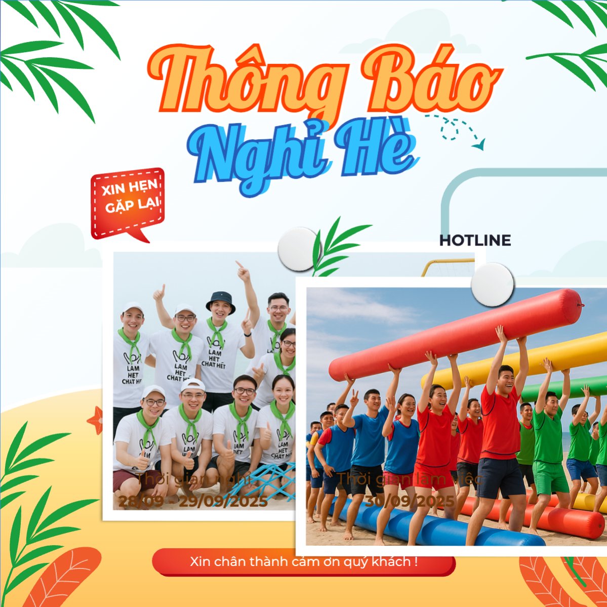 Team building, company trip, thông báo, du lịch, travel, tourism, trải nghiệm, khám phá