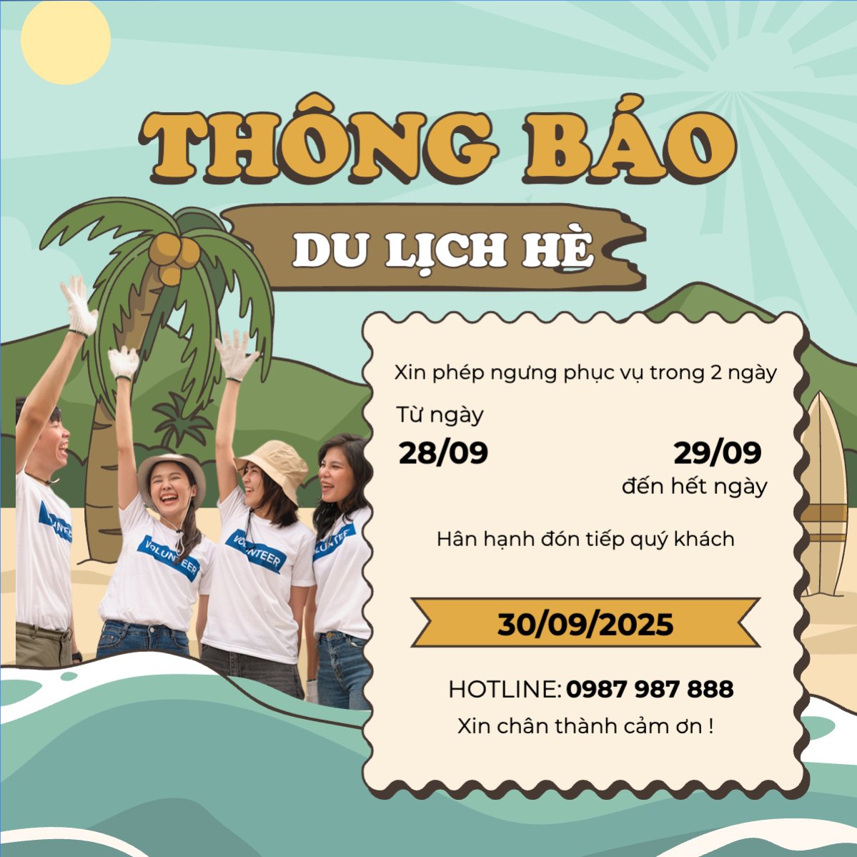 Team building, company trip, thông báo, du lịch, travel, tourism, trải nghiệm, khám phá
