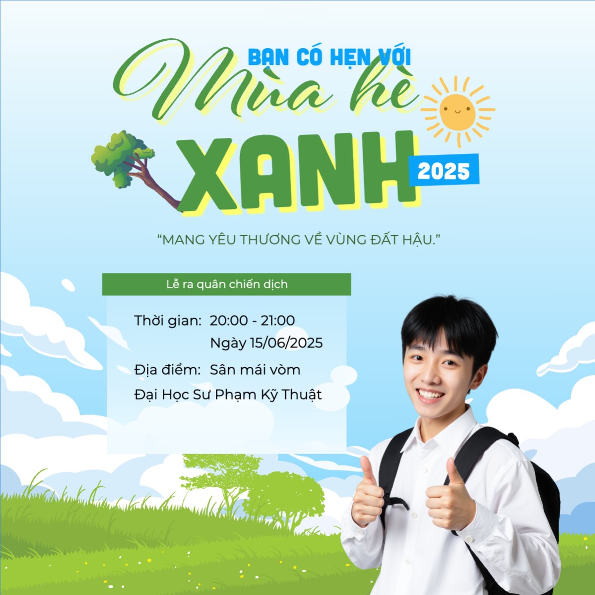 Mùa hè xanh, tình nguyện, bảo vệ môi trường, giáo dục, education, school, trường học