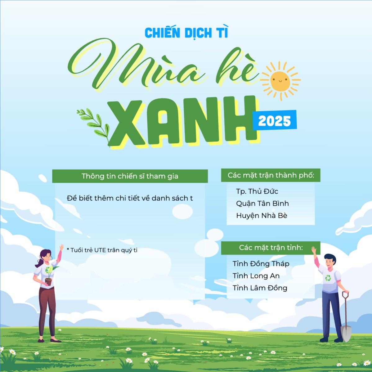 Mùa hè xanh, tình nguyện, bảo vệ môi trường, giáo dục, education, school, trường học