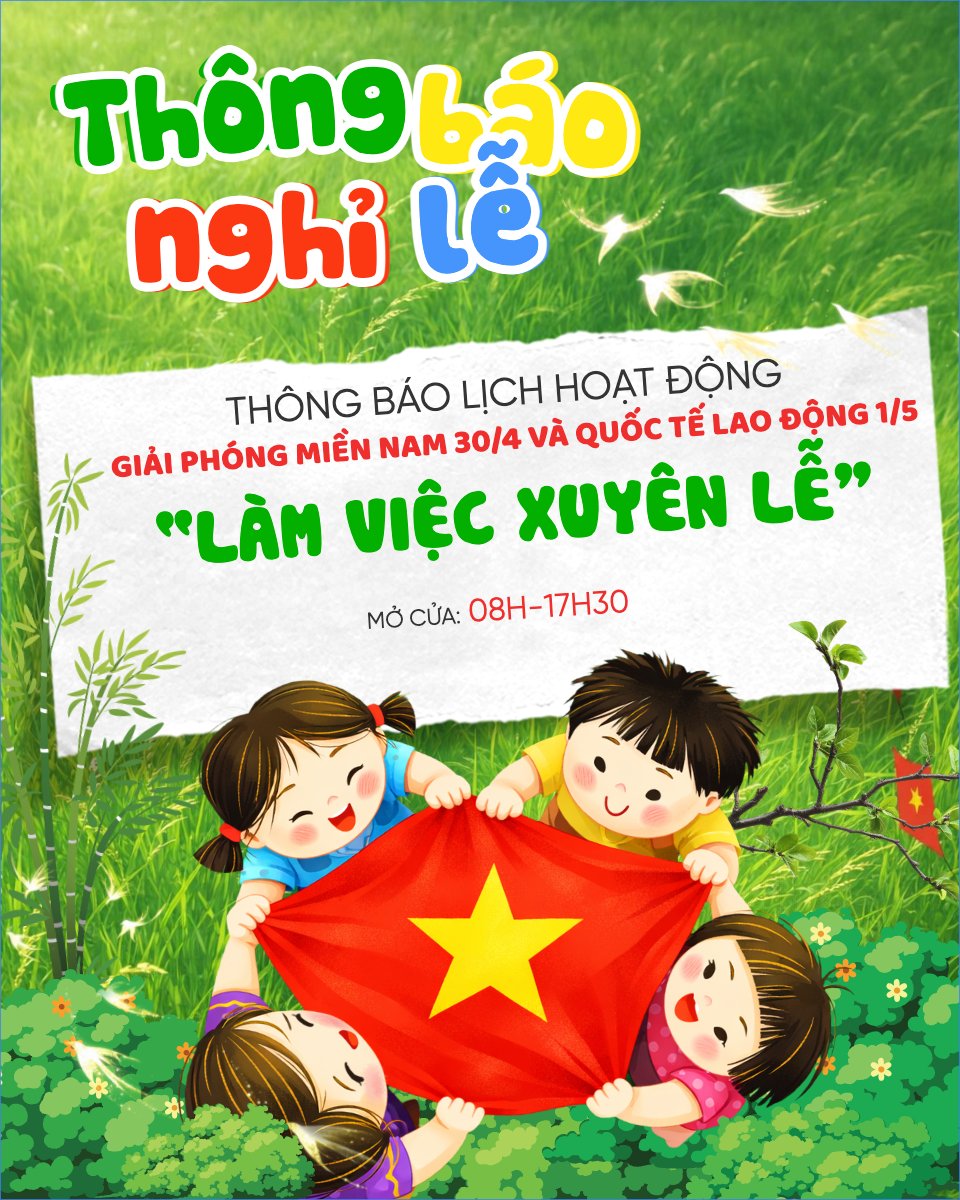 Lịch nghỉ lễ 30/4-1/5