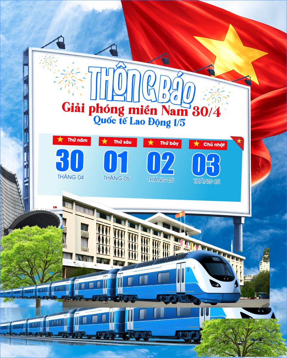 Lịch nghỉ lễ 30/4-1/5