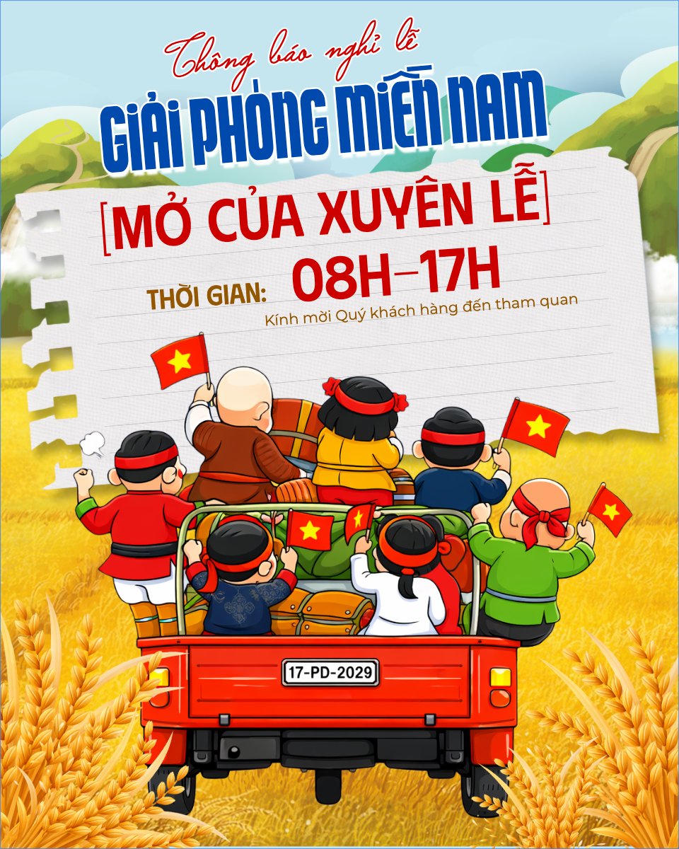 Lịch nghỉ lễ 30/4-1/5