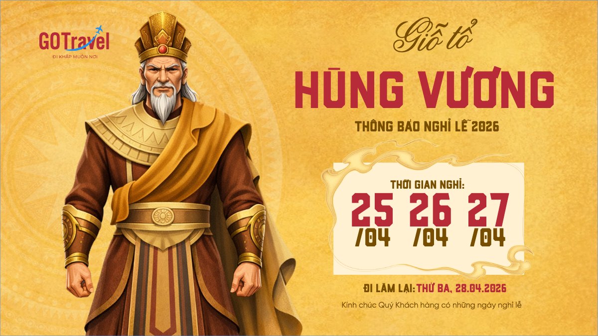 Thông báo nghỉ lễ Giỗ tổ Hùng Vương 2026