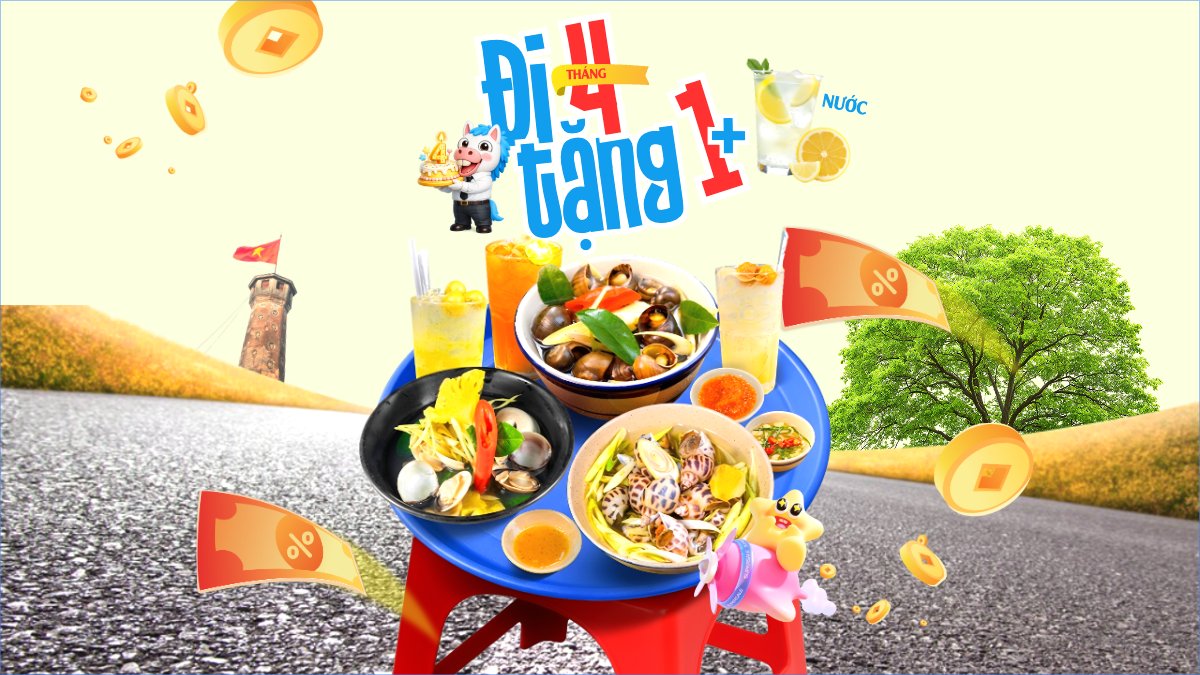Đi tháng 4 tặng 1 phần nước