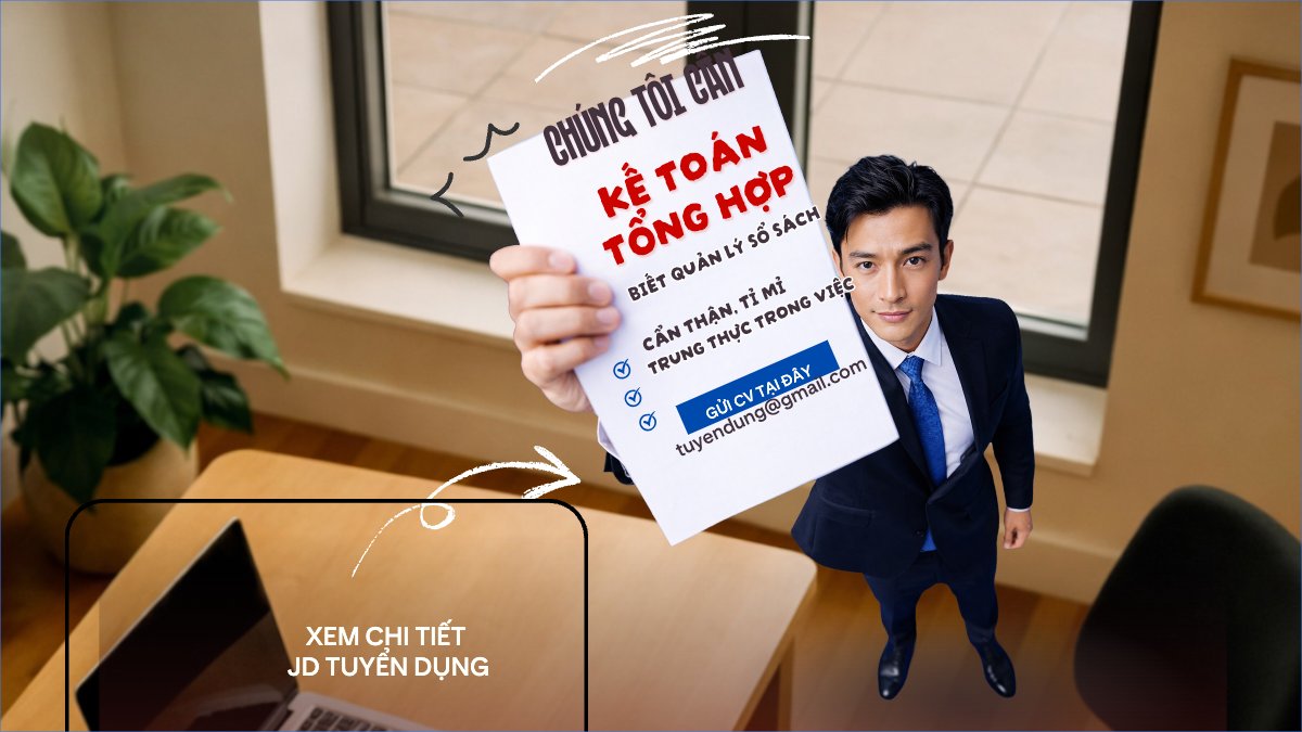 Chúng tôi cần kế toán