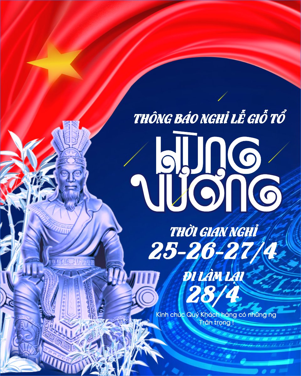 Thông báo nghỉ lễ Giỗ tổ Hùng Vương 2026