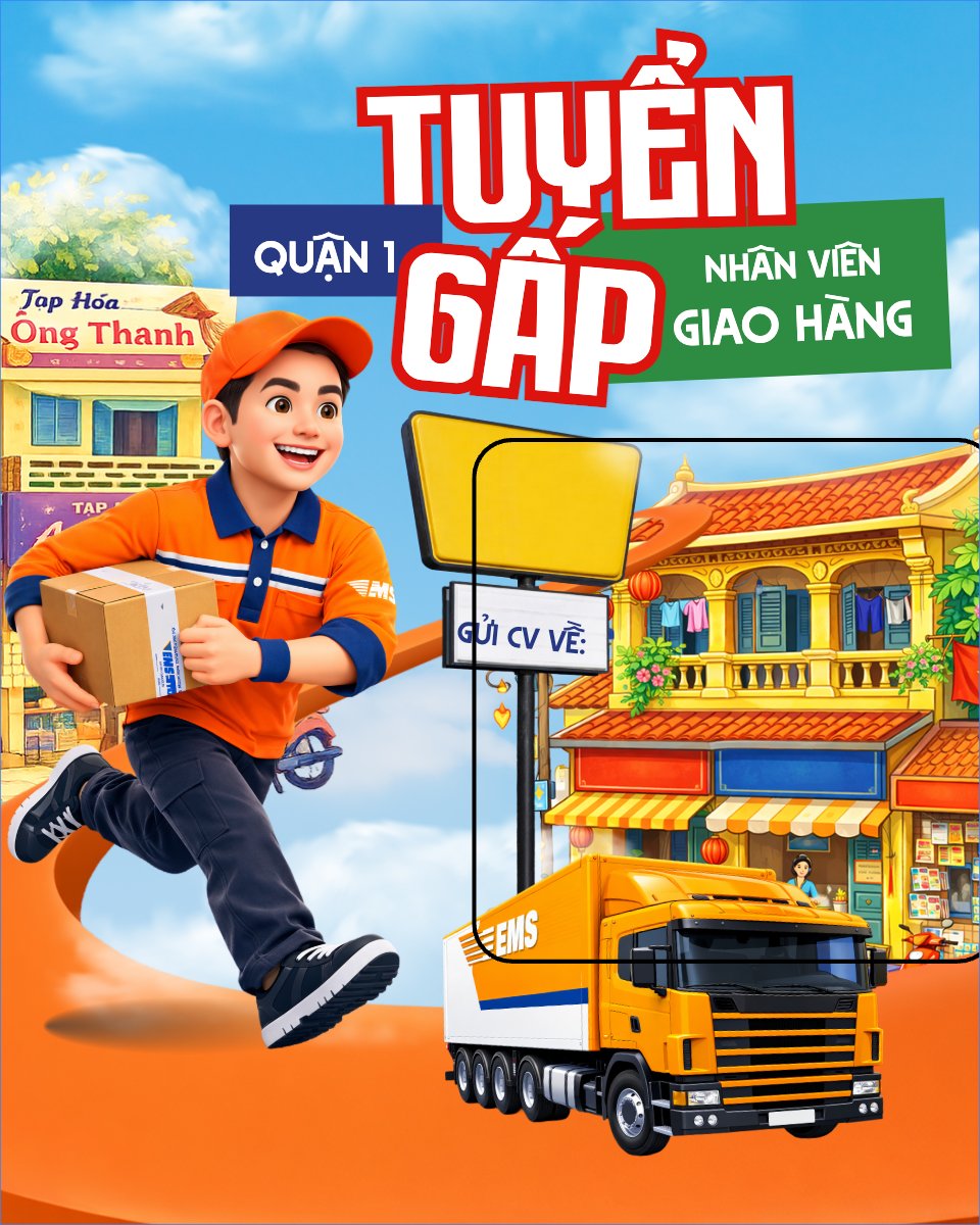 Tuyển gấp nhân viên giao hàng