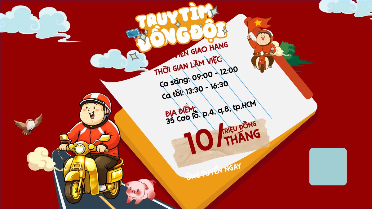 Tuyển dụng giao hàng