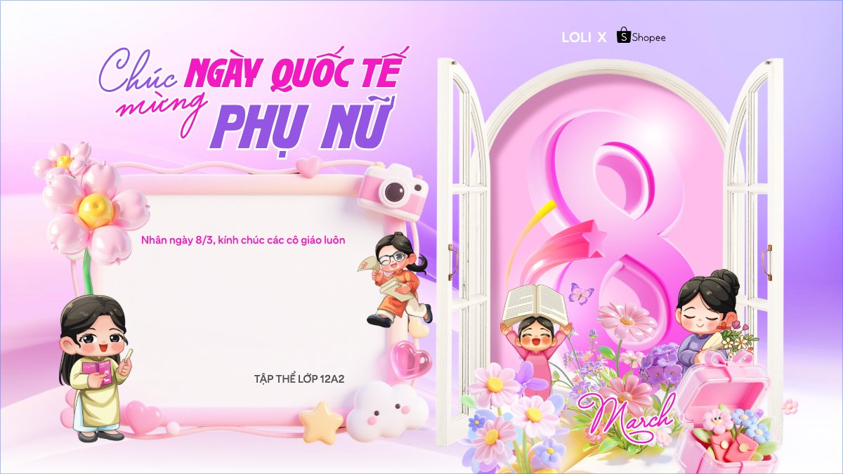 Chúc mừng ngày Quốc tế phụ nữ 8/3