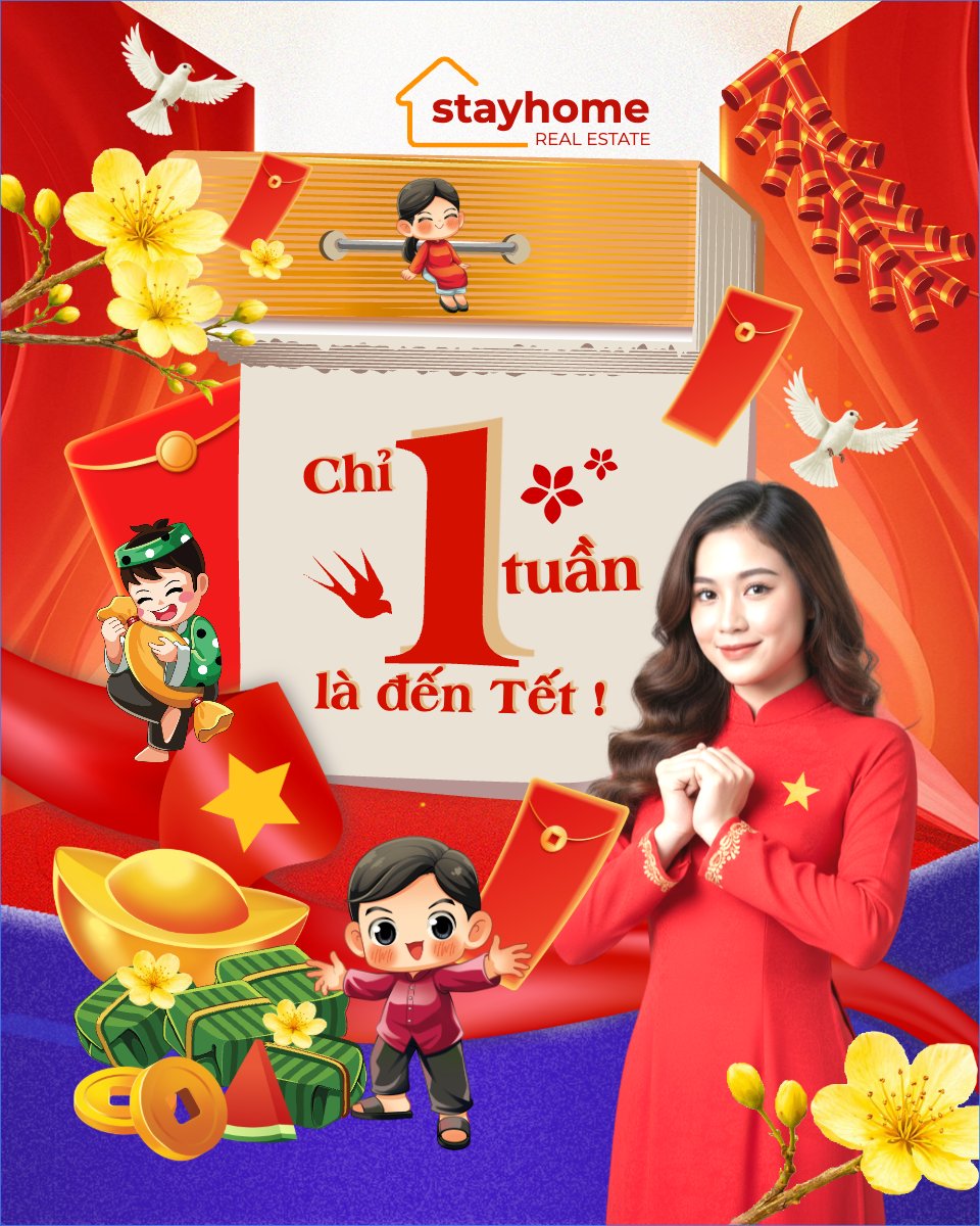Chỉ còn 1 tuần nữa là đến tết
