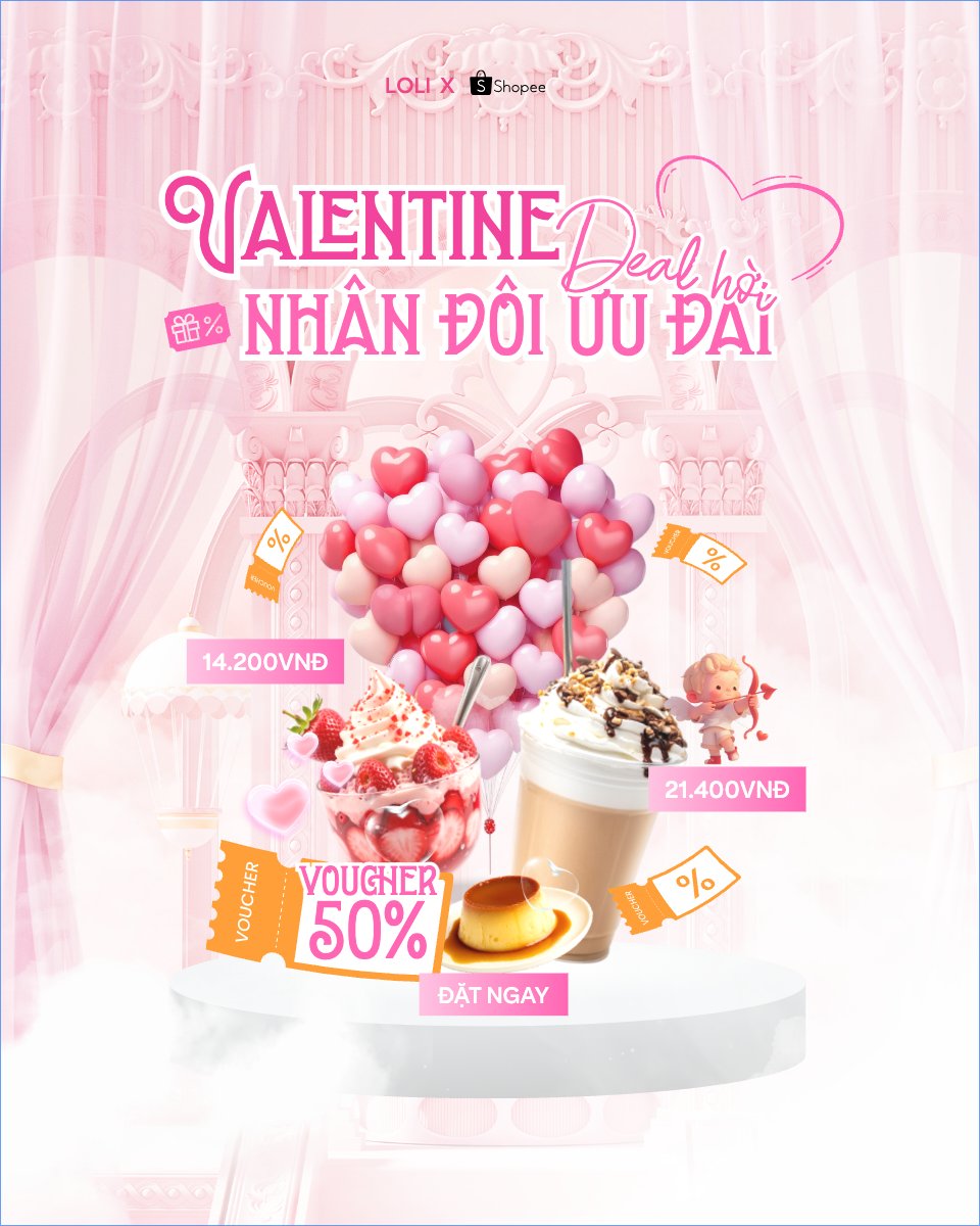 Valentine deal hời nhân đôi ưu đãi