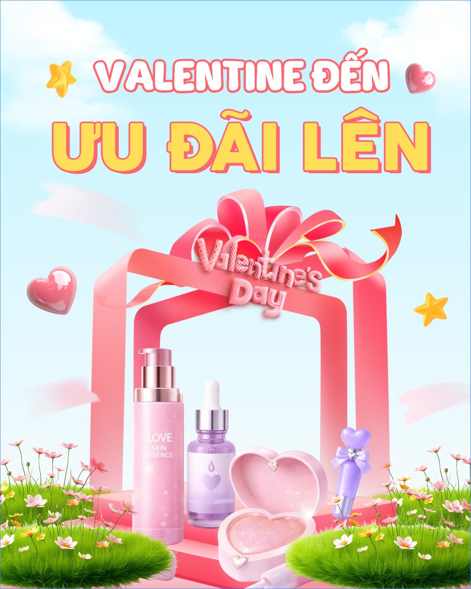 Valentine đến ưu đãi lên