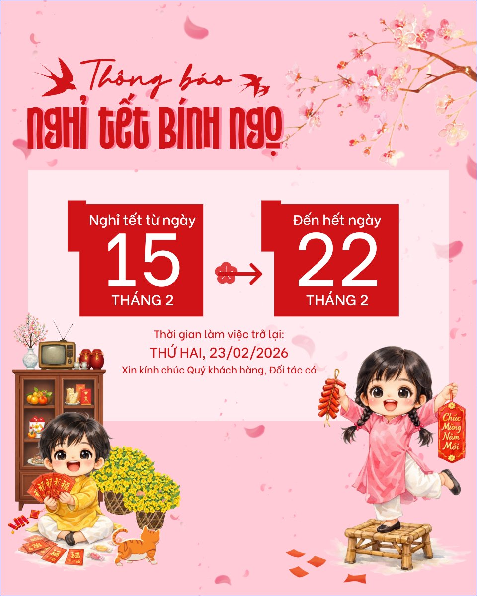 Thông báo nghỉ tết Nguyên Đán
