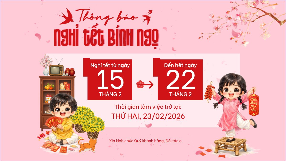 Thông báo nghỉ tết Nguyên Đán
