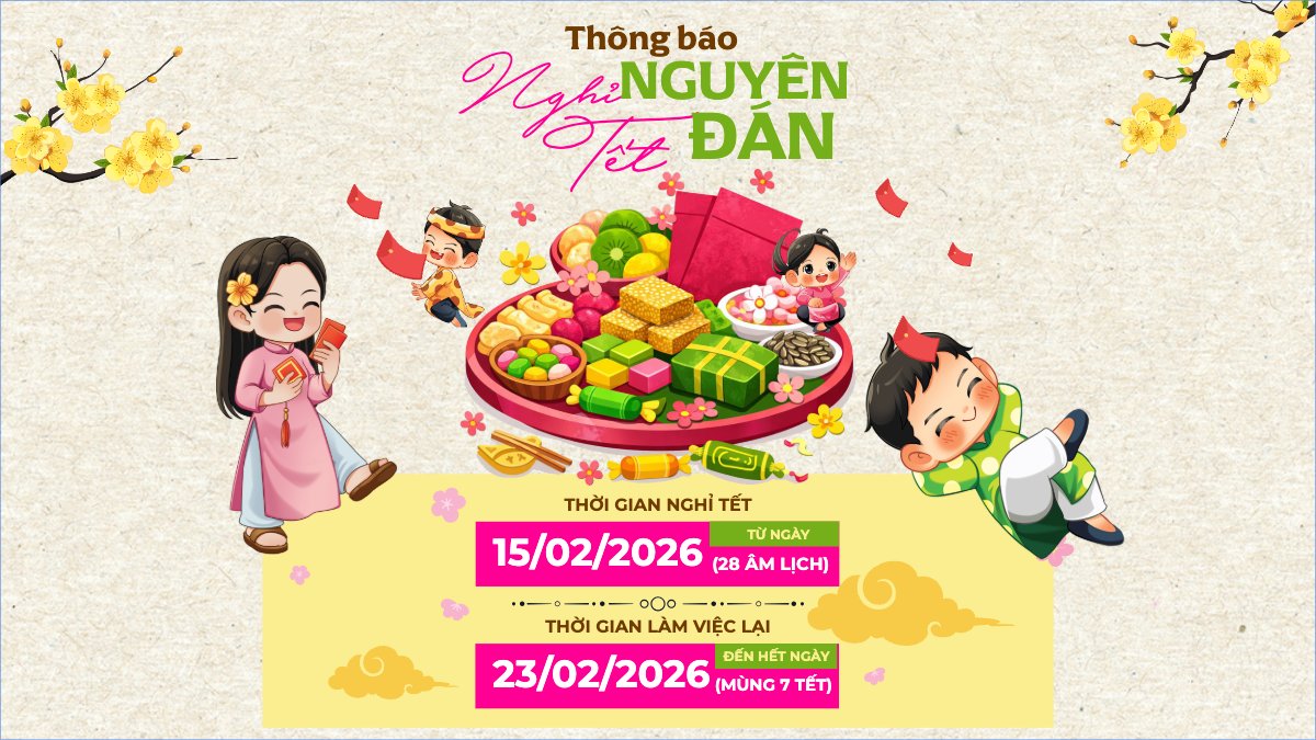 Thông báo nghỉ tết Nguyên Đán