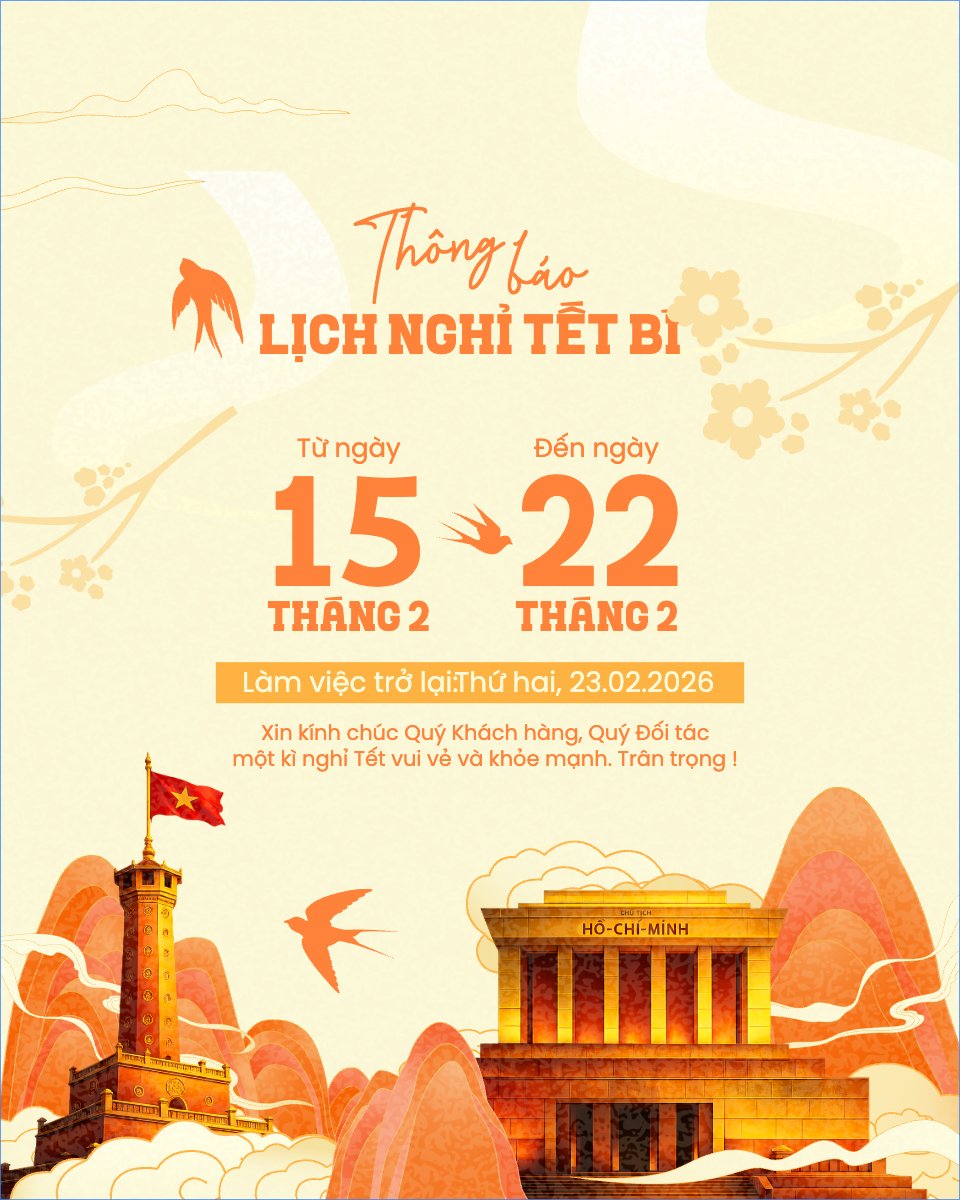 Thông báo lịch nghỉ tết nguyên đán Bính Ngọ 2026