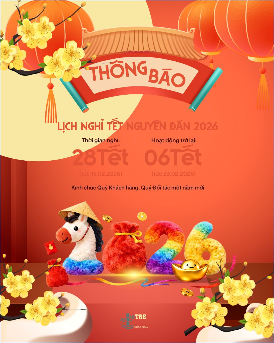 Thông báo lịch nghỉ tết nguyên đán Bính Ngọ 2026
