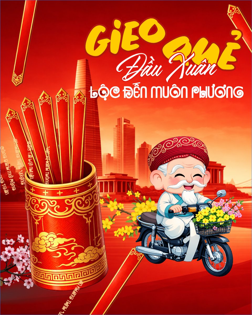 Gieo quẻ đầu xuân lộc đến muôn phương