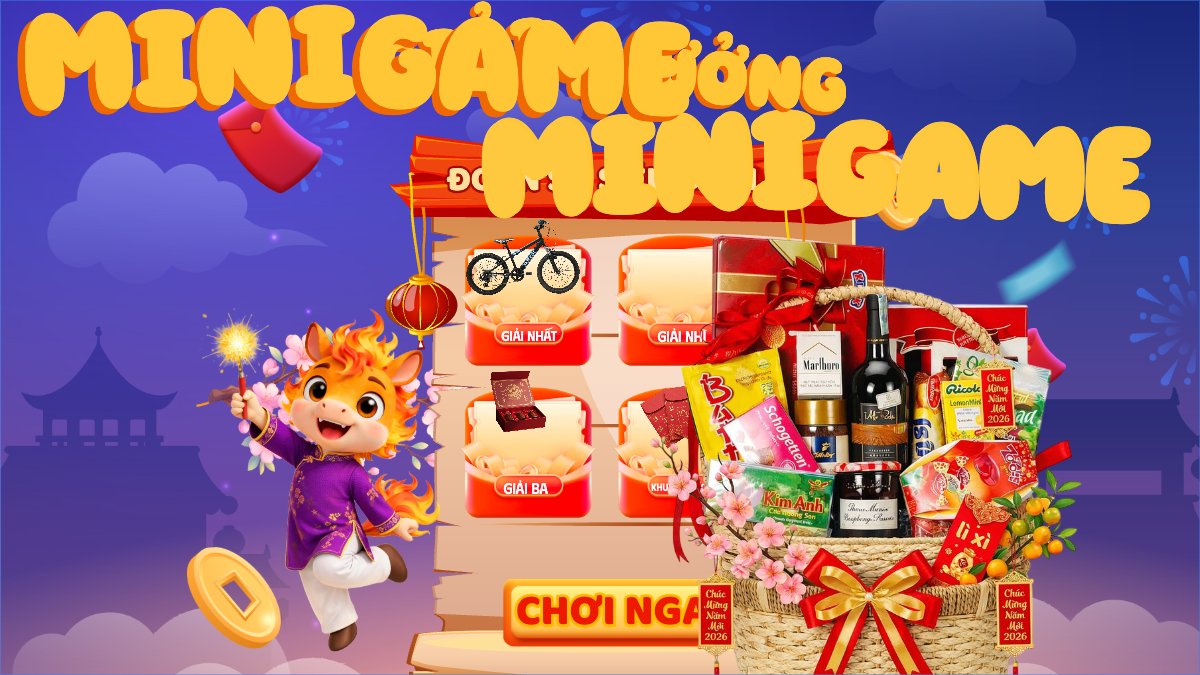 Giải thưởng minigame đoán số siêu đỉnh