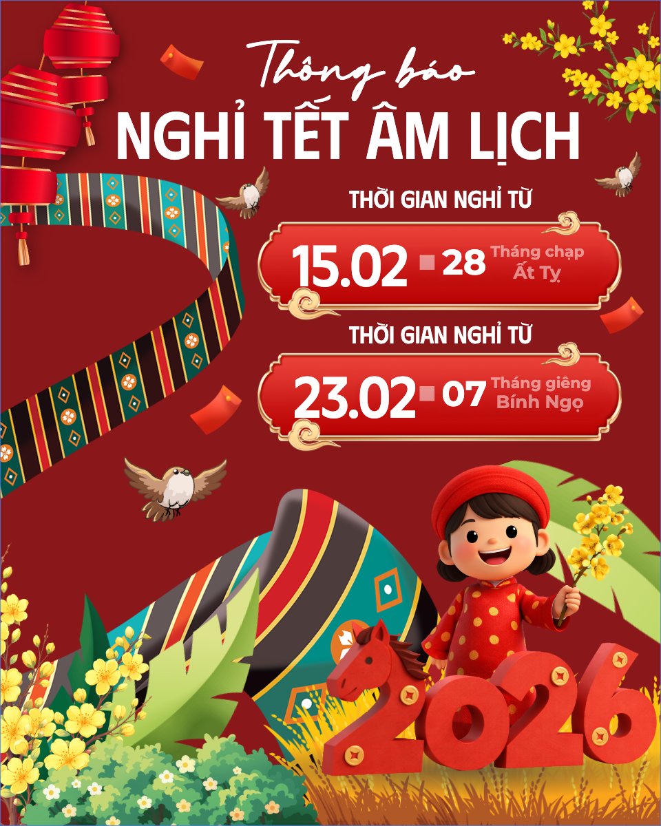 Thông báo nghỉ tết âm lịch